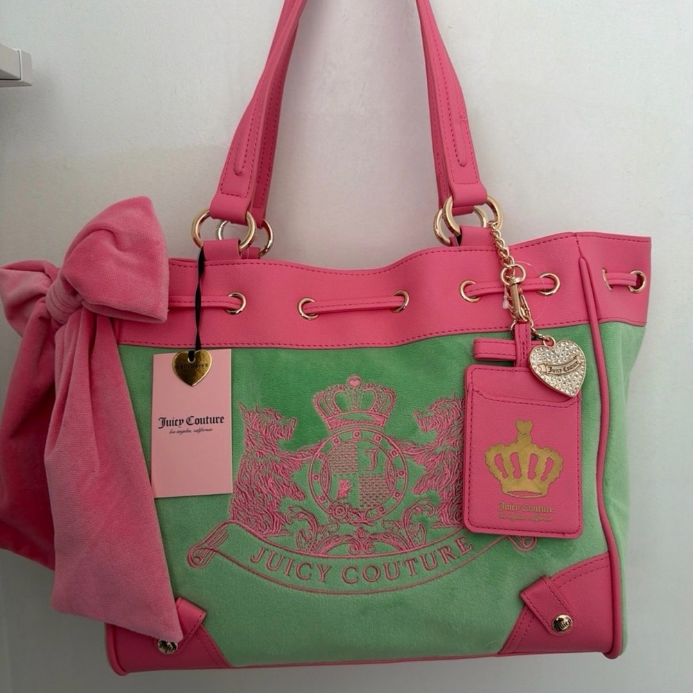 Juicy Couture Scottie Dogs Retro Green with Pink Daydreamer